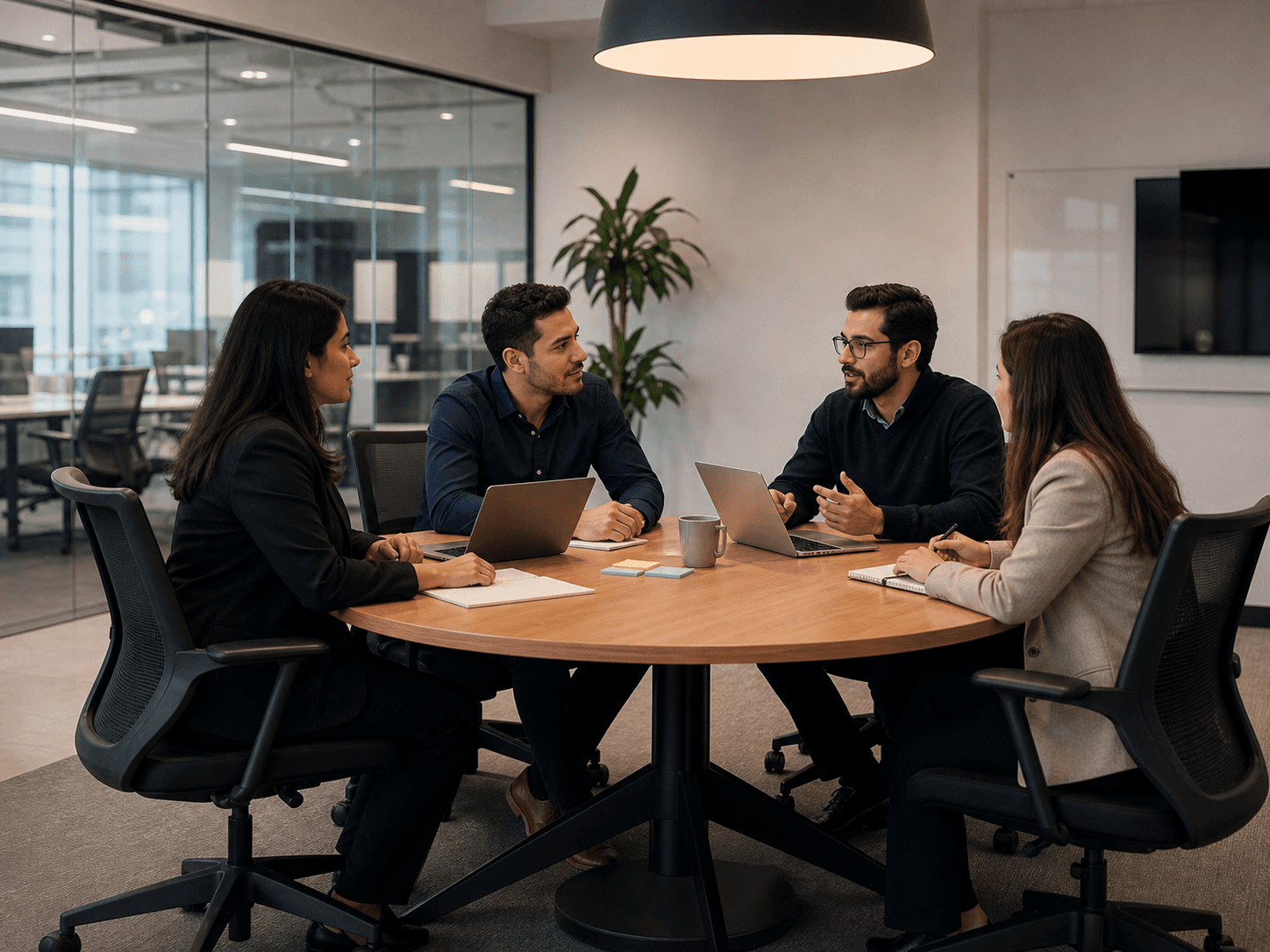 Raadco team discussing a software delivery plan